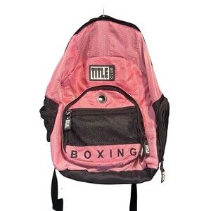 TITLE Boxing Club Backpack , Individual Sport Pink Bag